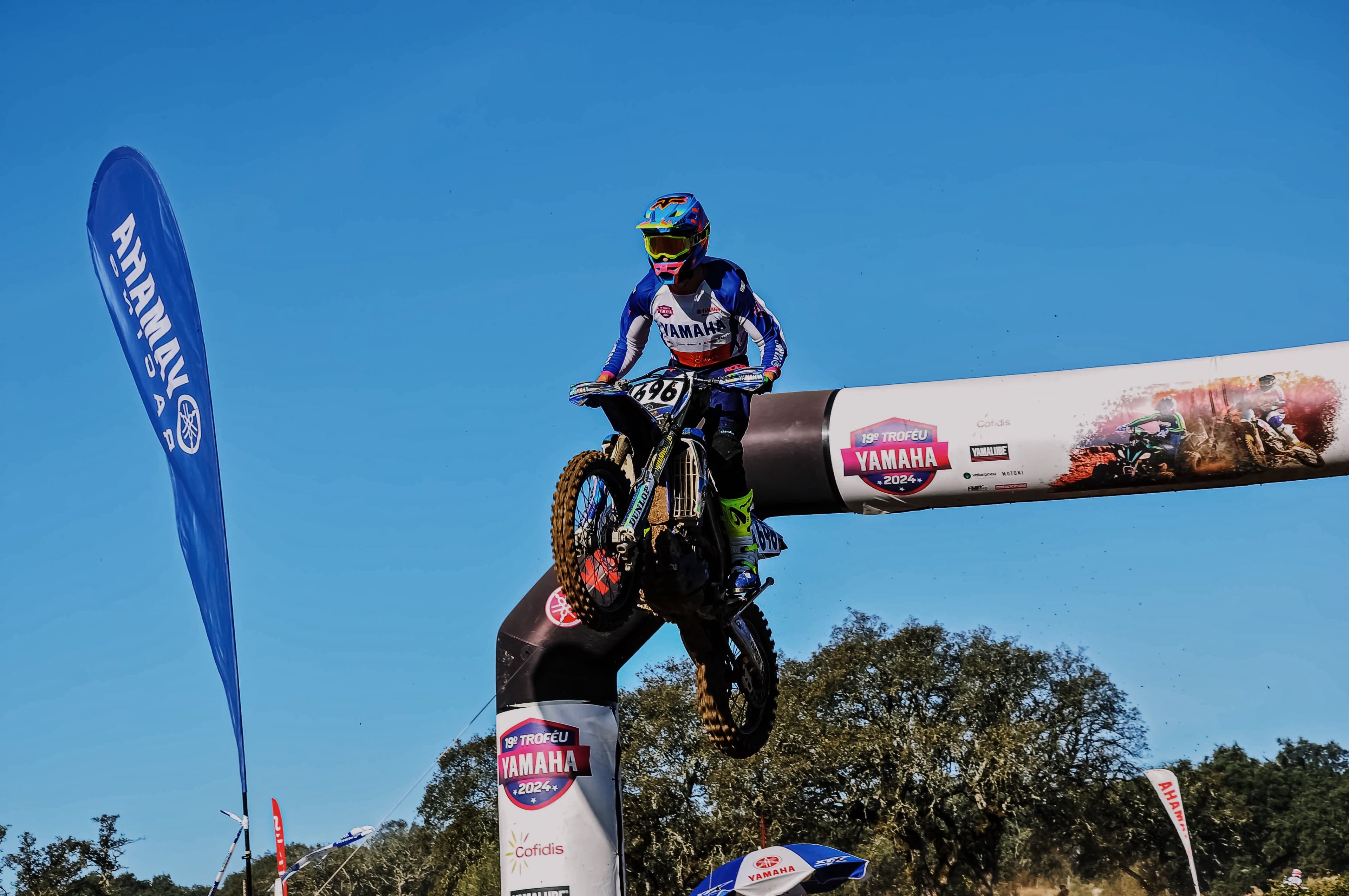 Motocross rider wearing Valliantt compression socks
